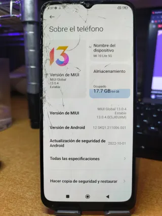 Xiaomi Mi 10 Lite 5G Blu/Viola