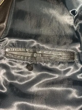 Chaqueta de cuero Easy Wear, talla 52, piel ovina.