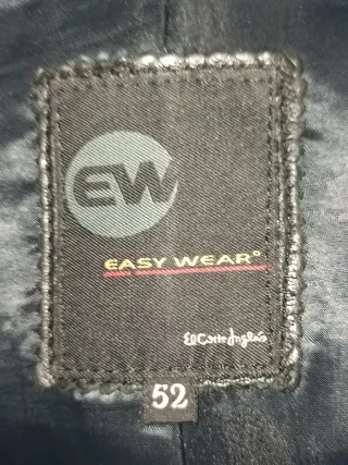 Chaqueta de cuero Easy Wear, talla 52, piel ovina.