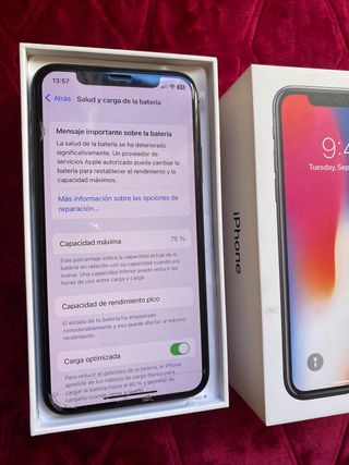 iPhone X Negro de 256GB
