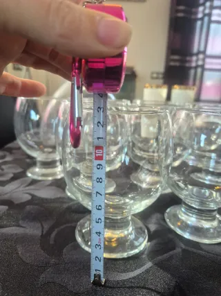 Juego de copas de cristal