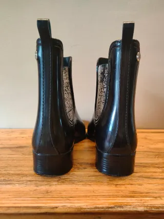 Botas de agua mujer negras