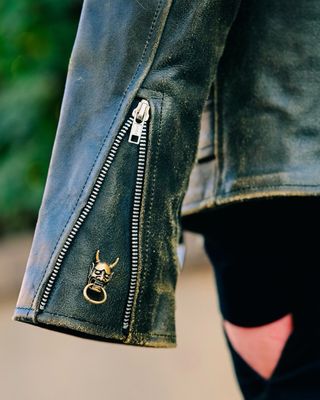 Chaqueta de cuero premium con forro desmontable