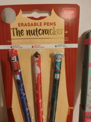 Set 3 penne cancellabili Legami Natale e vdntaglio
