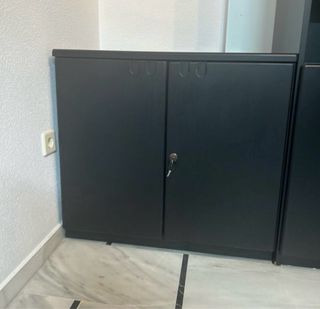 Mueble Librería Negro  Madera