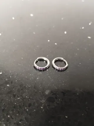 Pendientes Acero Inoxidable Circonita sintética