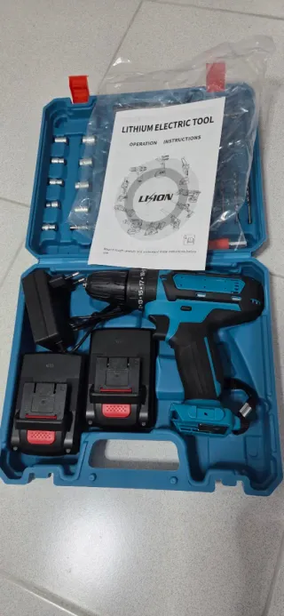 Taladro percutor eléctrico 2 baterías !!!NUEVO!!!!