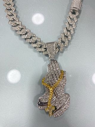 Collana Pray con brillanti 18 pollici