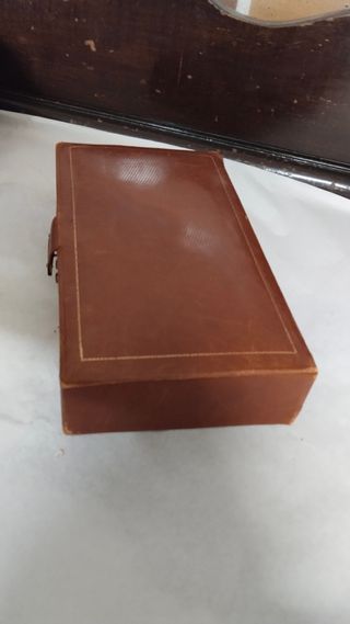 Joyero Vintage Cuero Marrón