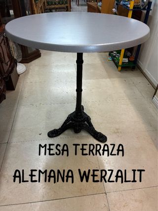 Mesa Terraza Redonda Werzalit