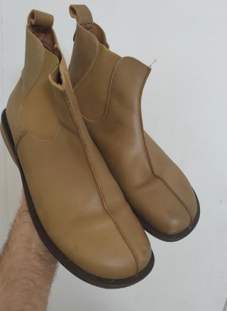Botas Zara Talla 44 Beige Poco Uso