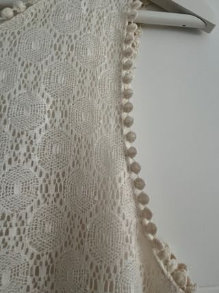 Mono Zara encaje blanco