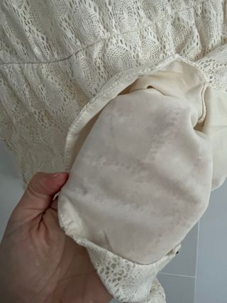 Mono Zara encaje blanco