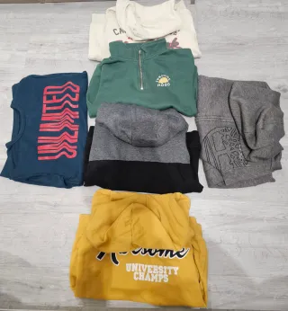 Lote 6 sudaderas niño talla 7/8
