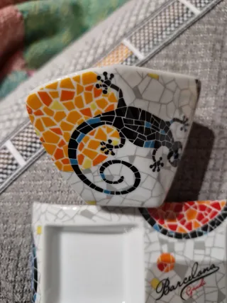 Set 2 tazzine con vassoio Barcellona Gaudi