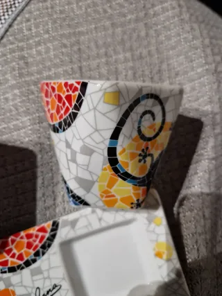 Set 2 tazzine con vassoio Barcellona Gaudi