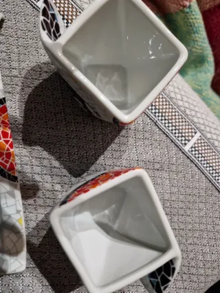 Set 2 tazzine con vassoio Barcellona Gaudi