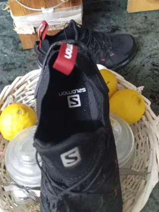 Zapatillas Salomon Mujer Negras/Rojas Nuevas