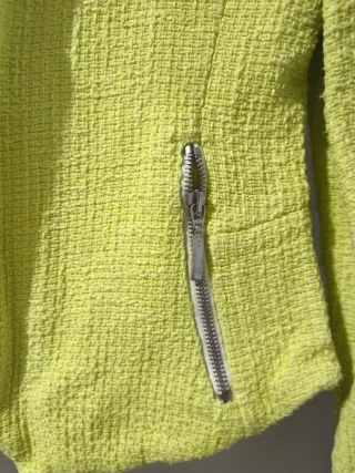 Americana Zara entallada cremallera vintage