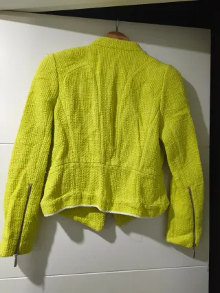 Americana Zara entallada cremallera vintage