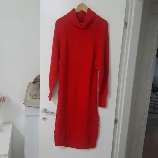 Abito lungo maglia collo alto tg. M/L
