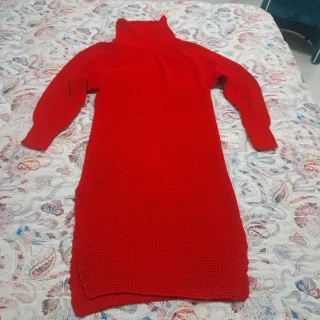 Abito lungo maglia collo alto tg. M/L