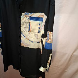 Camisa fluida Mulaya Collection negra