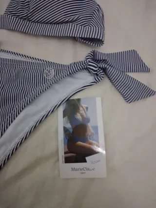 Bikini MarieClaire Rayas Azul y Blanco