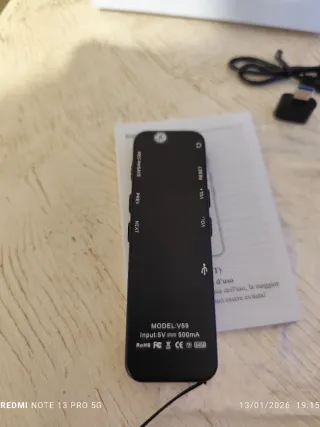 Registratore Vocale Digitale V59 Nuovo