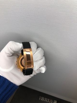 Reloj Seiko Mod Daytona Negro/Dorado Cronógrafo