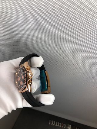 Reloj Seiko Mod Daytona Negro/Dorado Cronógrafo