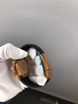 Reloj Seiko Mod Daytona Negro/Dorado Cronógrafo