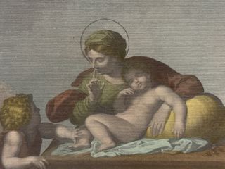 Lámina decorativa enmarcada