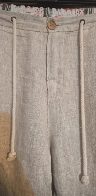 Pantaloni uomo Block Eleven beige e grigio tag 50