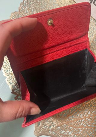 Monedero Dior Rojo Coral