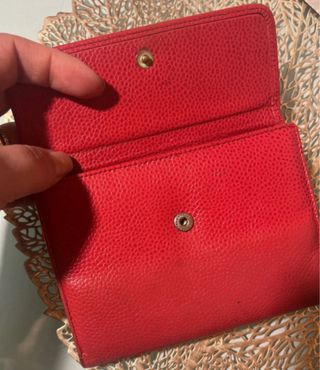 Monedero Dior Rojo Coral