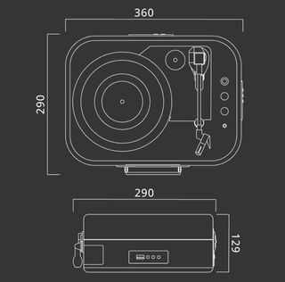 Tocadiscos MUSE MT-201 WW Blanco