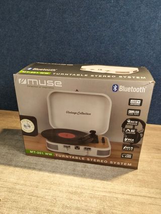 Tocadiscos MUSE MT-201 WW Blanco