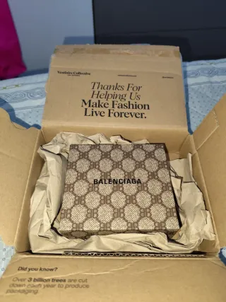 Portafoglio Balenciaga GG Supreme