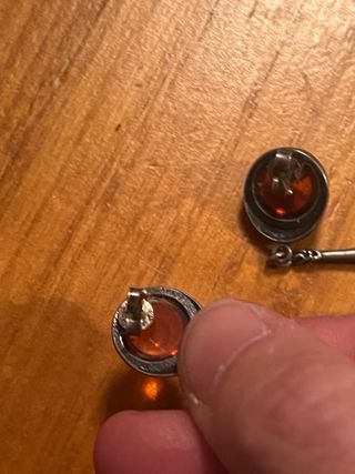 Orecchini Ambra Argento