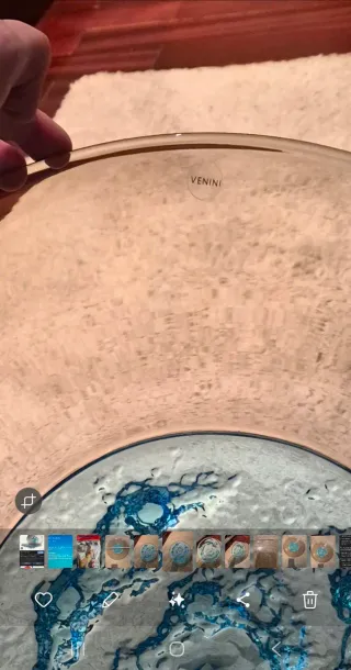 VENINI Piatto di Tapio Vetro Murano