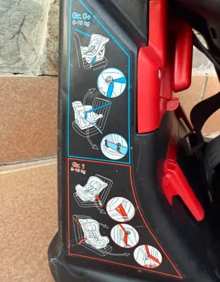 Silla de coche bebé roja