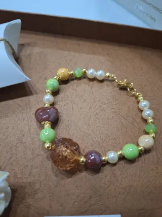 Bracciale perle e ceramica Classica