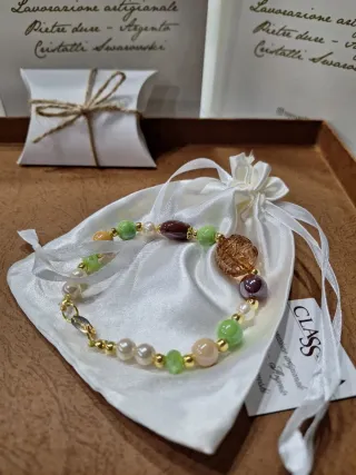 Bracciale perle e ceramica Classica