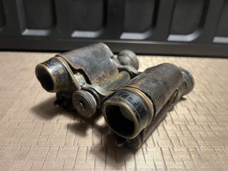 Prismáticos Huet París 1ª Guerra Mundial -FUNCIONA