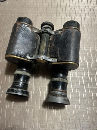 Prismáticos Huet París 1ª Guerra Mundial -FUNCIONA