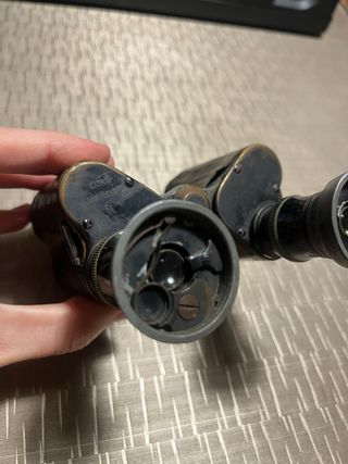 Prismáticos Huet París 1ª Guerra Mundial -FUNCIONA