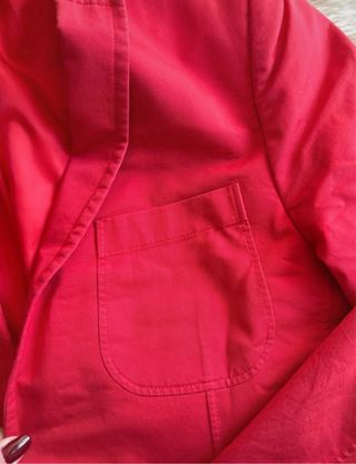 Americana slim fit roja hombre