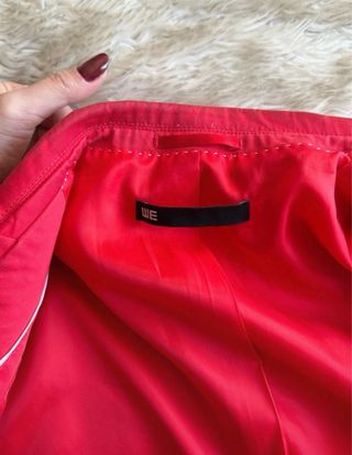 Americana slim fit roja hombre