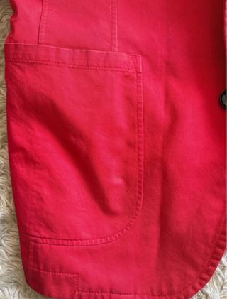 Americana slim fit roja hombre